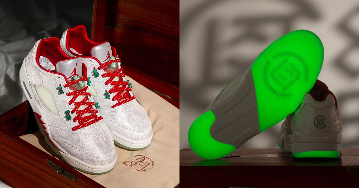 CLOT's exklusiver Air Jordan 5 Low „White Silk“ ist auf nur 250 Stück limitiert CLOT's exklusiver Air Jordan 5 Low „White Silk“ ist auf nur 250 Stück limitiert