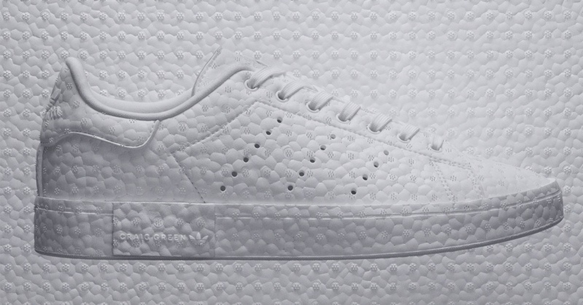 New adidas Stan Smith Boost Sneaker with Innovative All-Boost Upper by Craig Green New adidas Stan Smith Boost Sneaker with Innovative All-Boost Upper by Craig Green