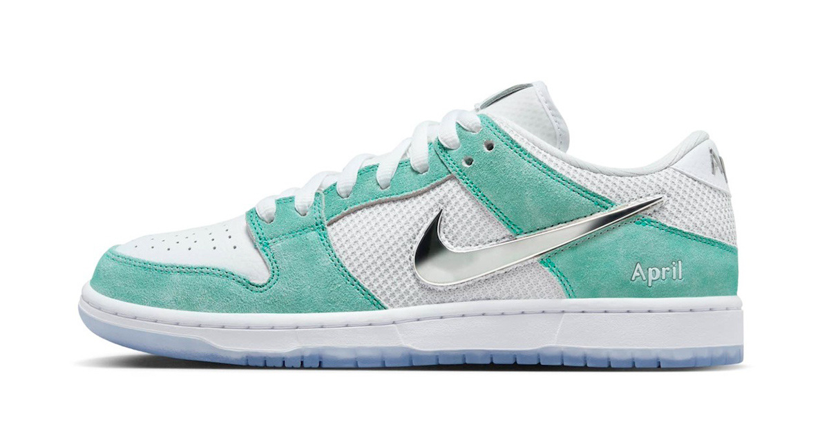 Ungewöhnliche Grafiken sorgen bei dem April Skateboards x Nike SB Dunk Low für Produktionsprobleme