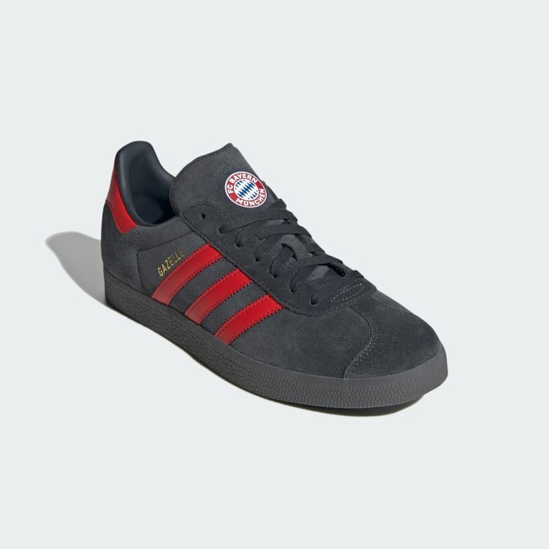 FC Bayern x adidas Gazelle "Grey Red" | IE8501