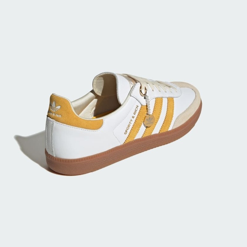 Sporty & Rich x adidas Samba "White Bold Gold" | IF5661
