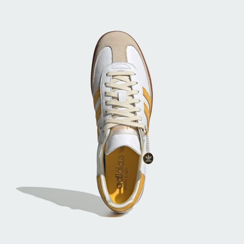 Sporty & Rich x adidas Samba "White Bold Gold" | IF5661