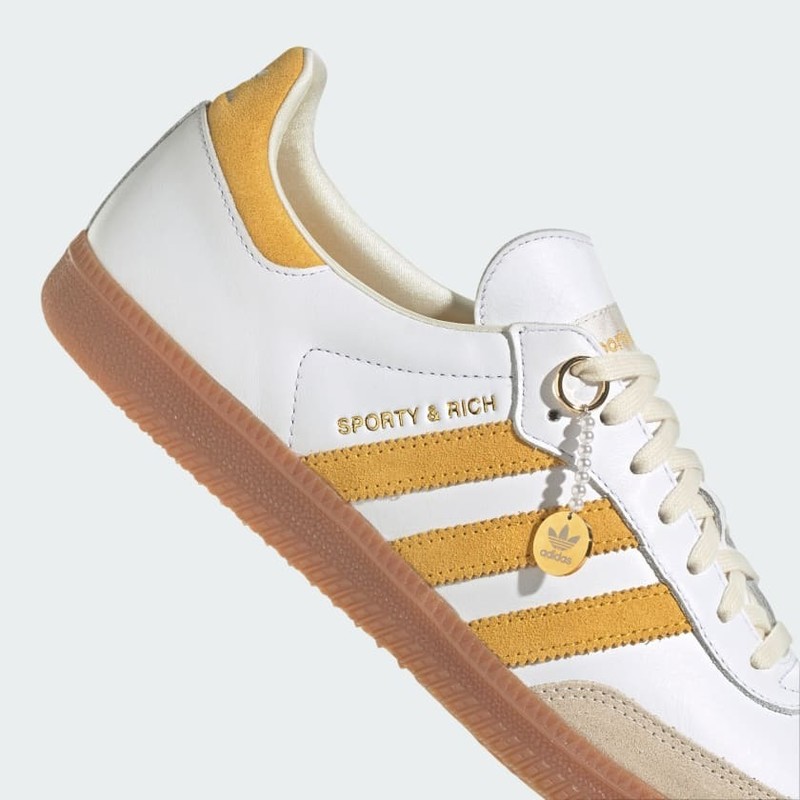 Sporty & Rich x adidas Samba "White Bold Gold" | IF5661