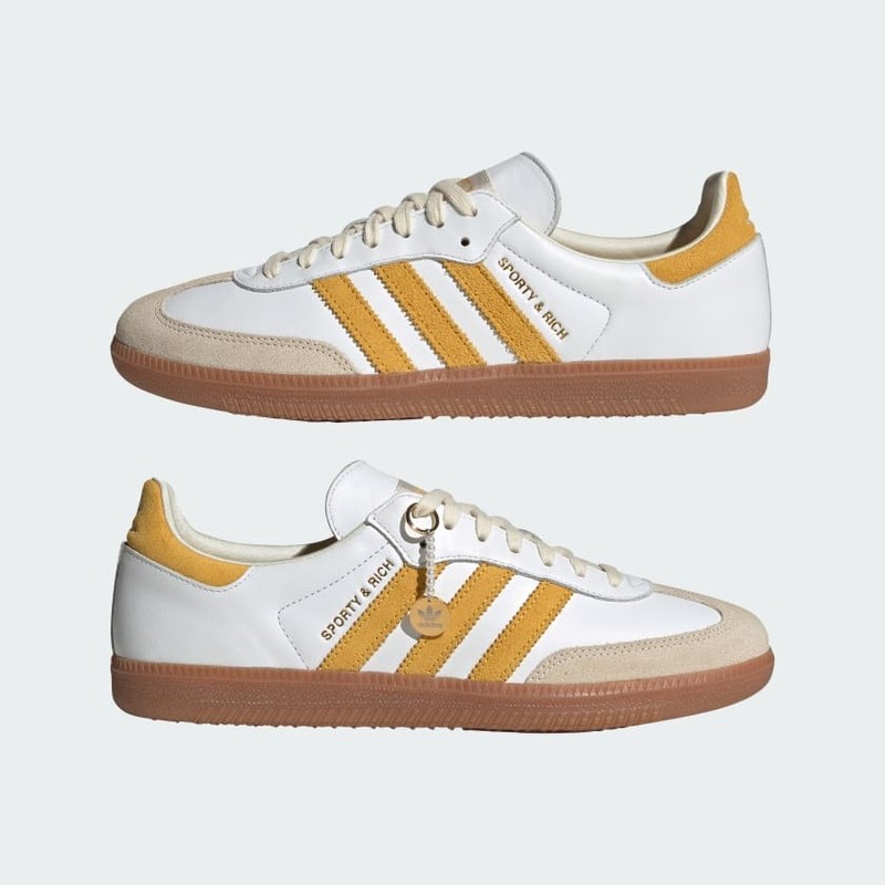 Sporty & Rich x adidas Samba "White Bold Gold" | IF5661
