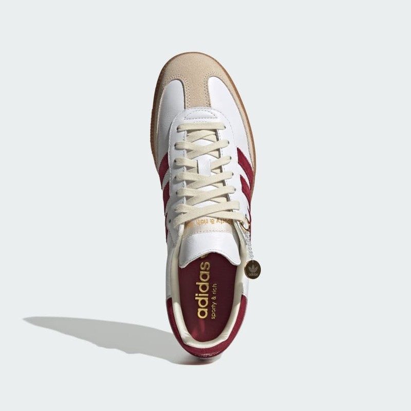 Sporty & Rich x adidas Samba "White Burgundy" | IF5660