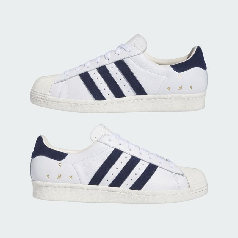 Pop Trading Company x adidas Superstar ADV "White/Navy" | IE3408