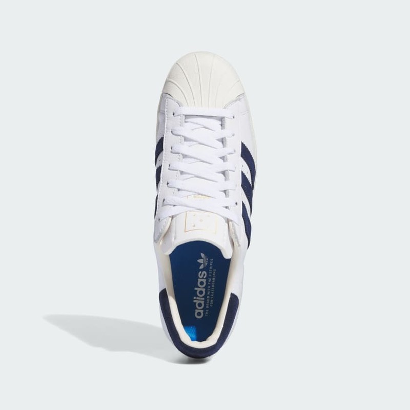 Pop Trading Company x adidas Superstar ADV "White/Navy" | IE3408
