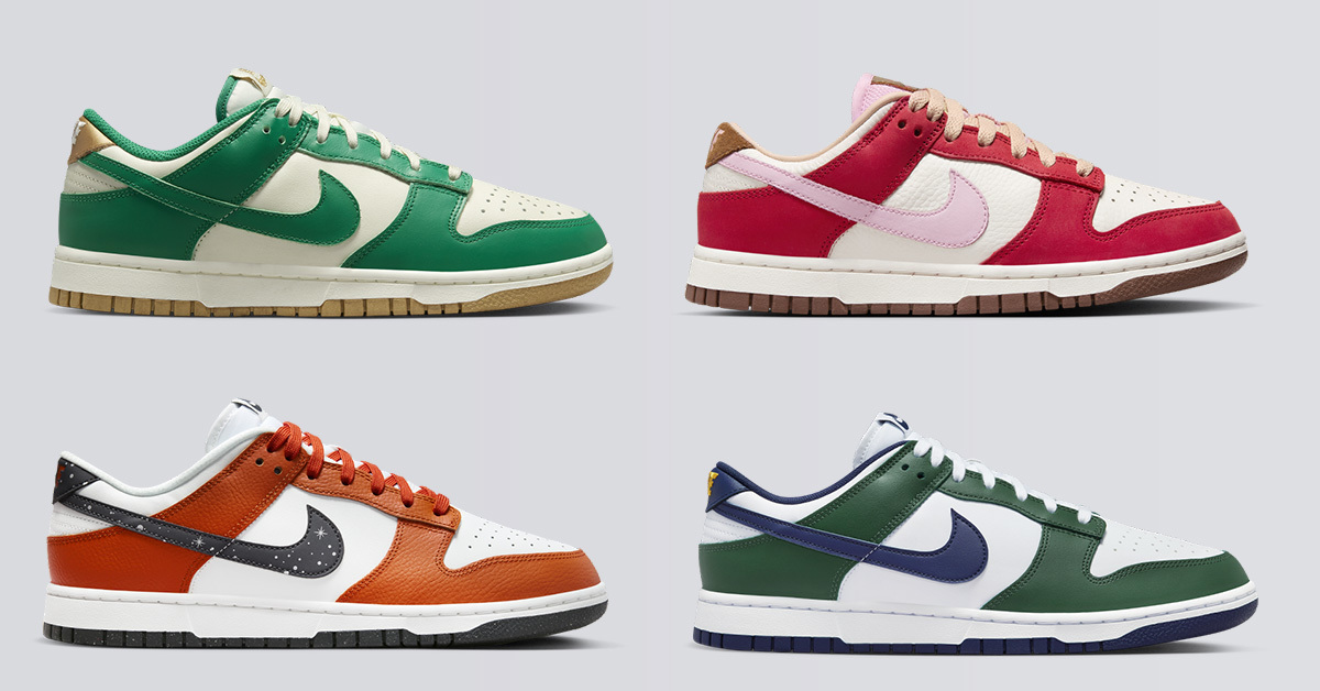#surprise 4 neue Dunk Lows bei Nike!