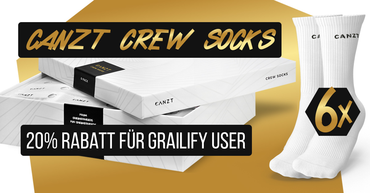 ENDLICH Canzt Crew Socks - 20% Rabatt nur für die Grailify Community ENDLICH Canzt Crew Socks - 20% Rabatt nur für die Grailify Community