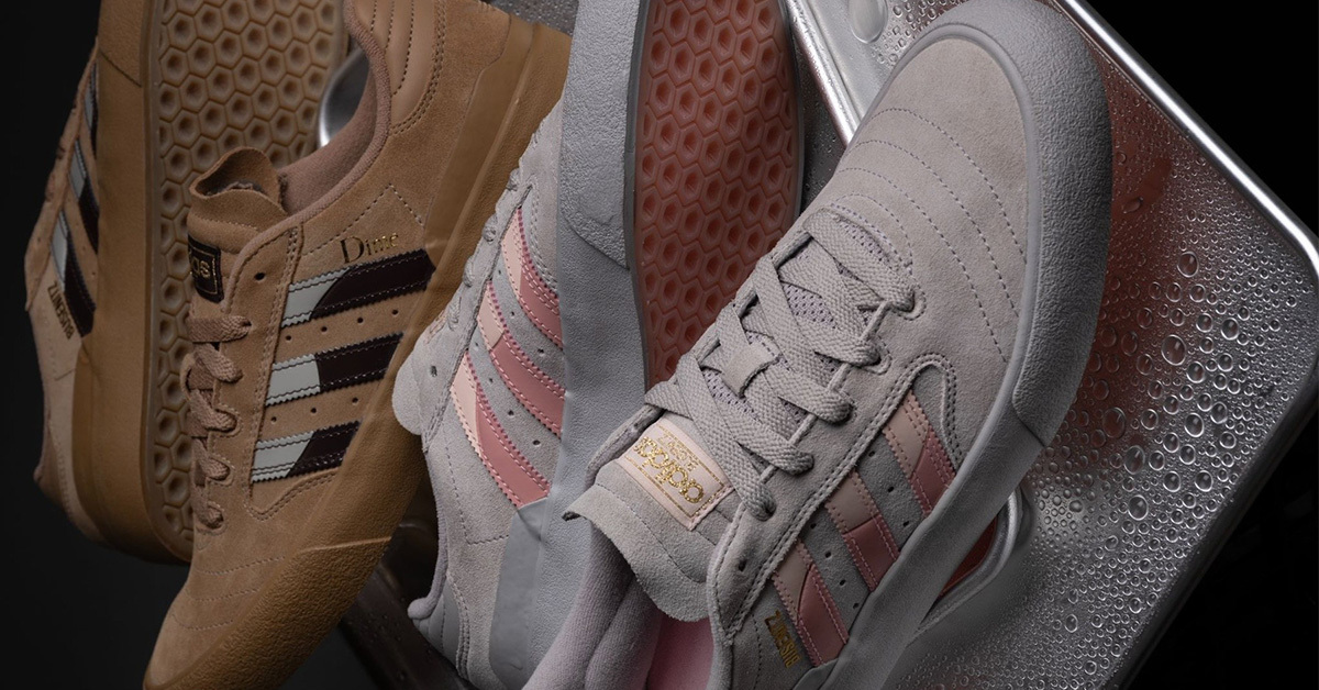 Dime überarbeitet zwei adidas Busenitz Vulc II in Grau und Braun Dime überarbeitet zwei adidas Busenitz Vulc II in Grau und Braun