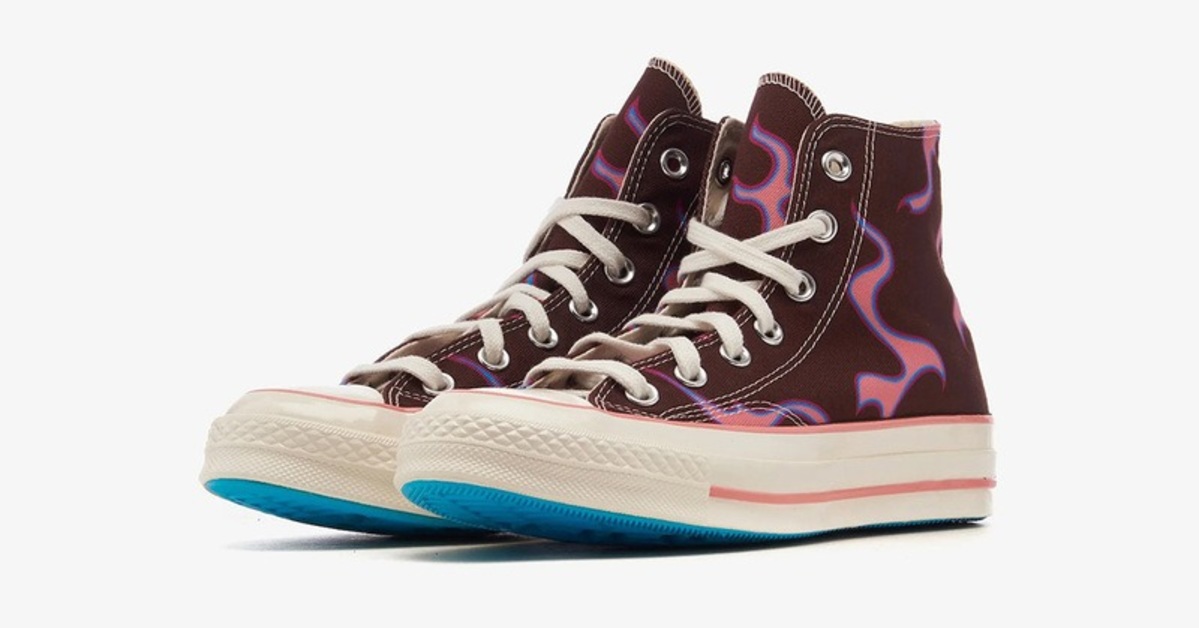GOLF Wang and Converse Present the Chuck 70 in Salmon Pink Flame Pattern GOLF Wang and Converse Present the Chuck 70 in Salmon Pink Flame Pattern