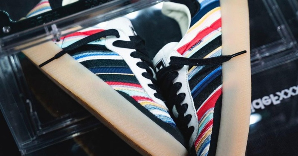 Ksenia Schnaider and adidas Present a Colourful Samba 2.0 for a Unique Christmas Present