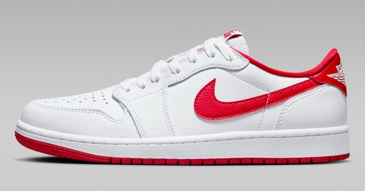 Erster Blick auf den Air Jordan 1 Low OG "University Red" Erster Blick auf den Air Jordan 1 Low OG "University Red"