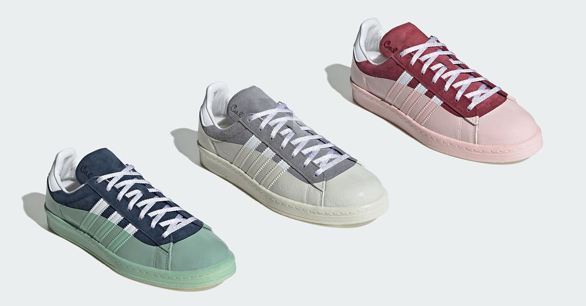 Diese Woche erscheinen die drei Cali DeWitt x adidas Campus 80s