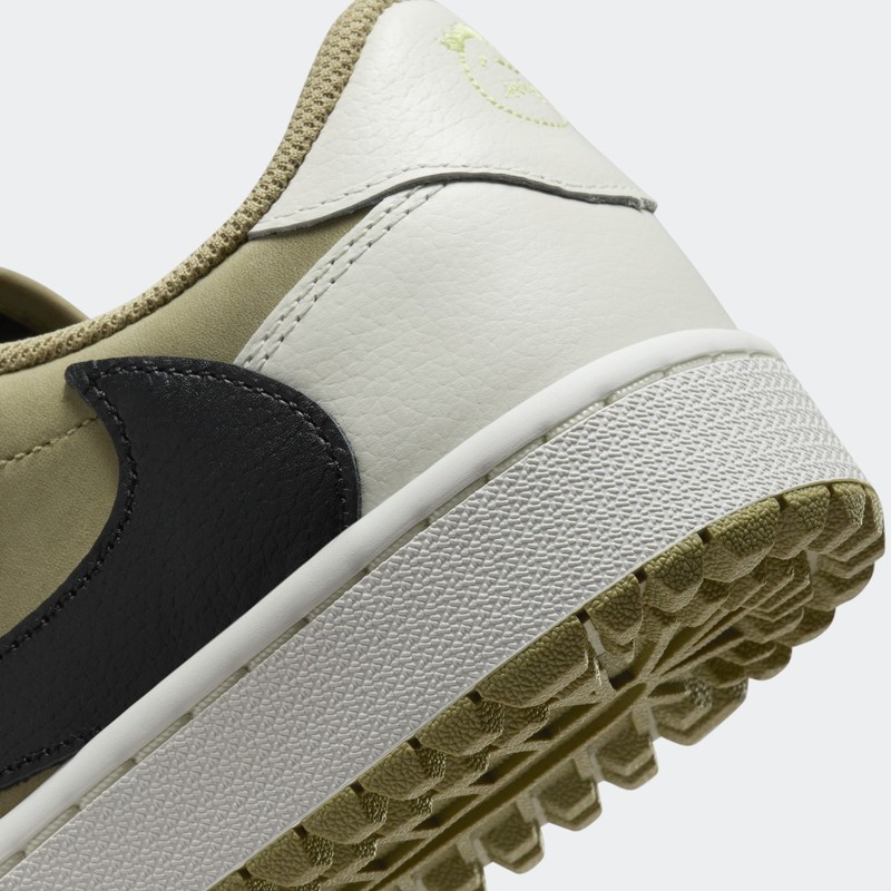Travis Scott x Air Jordan 1 Low Golf "Neutral Olive" | FZ3124-200