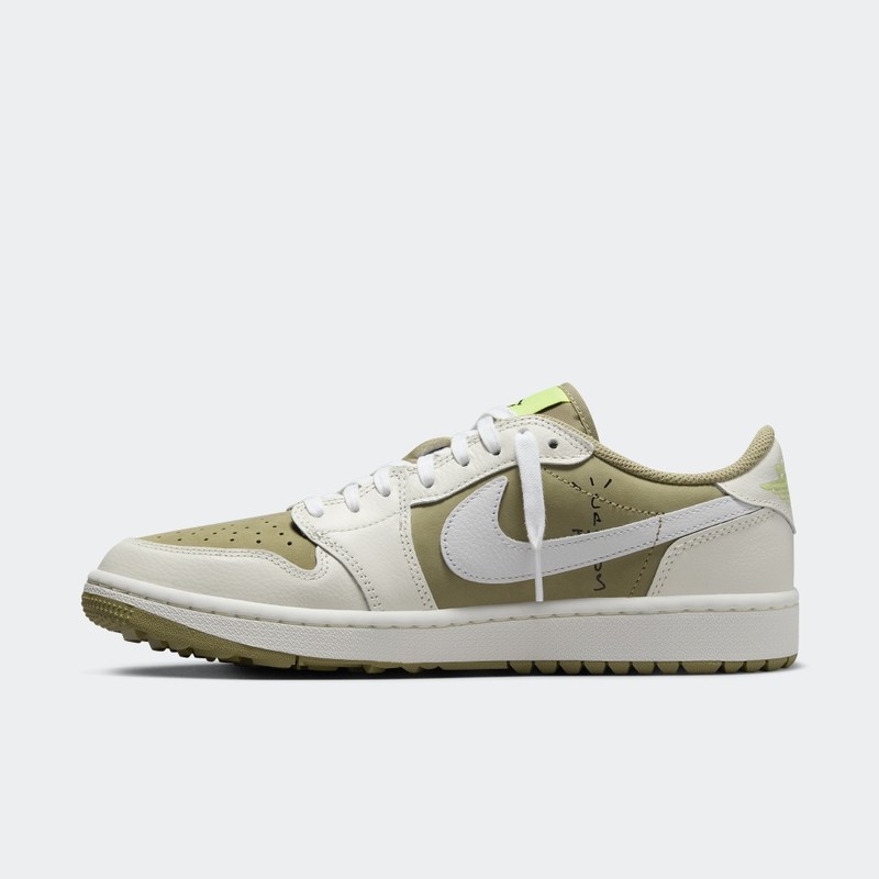 Travis Scott x Air Jordan 1 Low Golf "Neutral Olive" | FZ3124-200