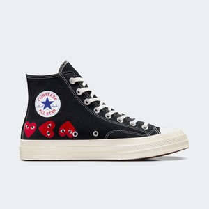 Comme des Garçons x Converse Chuck 70 High "Multi Heart Black" | A08147C
