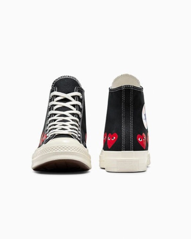 Comme des Garçons x Converse Chuck 70 High "Multi Heart Black" | A08147C