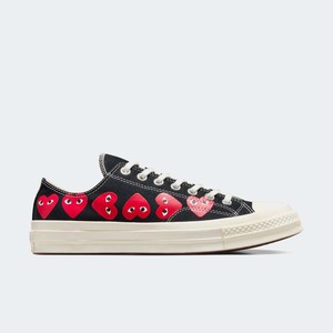 Comme des Garçons x Converse Chuck 70 Low "Multi Heart Black" | A08149C