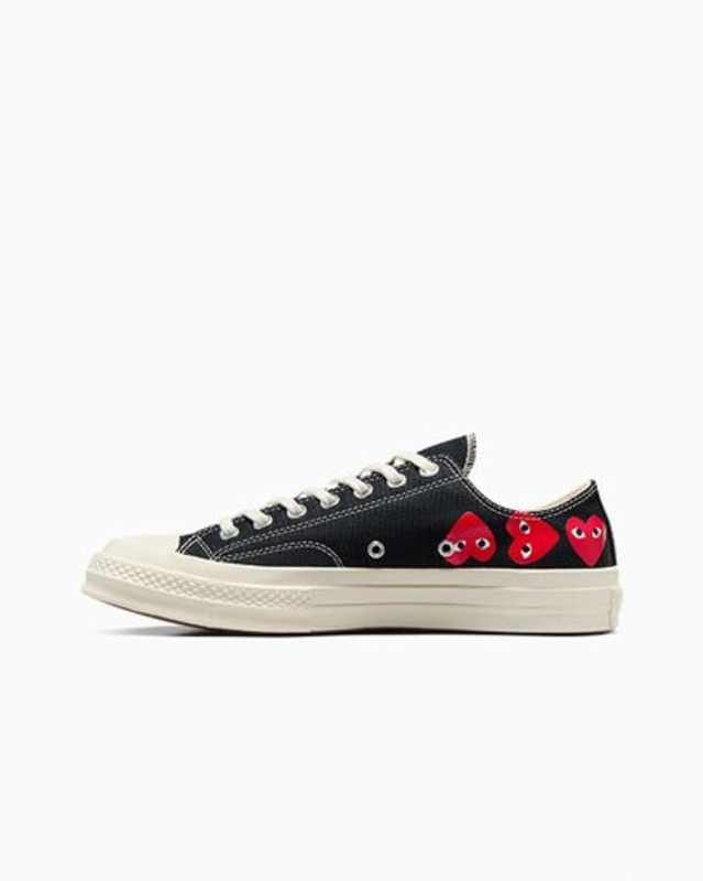 Comme des Garçons x Converse Chuck 70 Low "Multi Heart Black" | A08149C