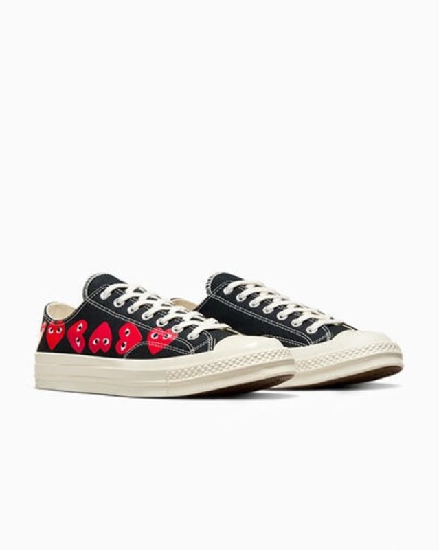 Comme des Garçons x Converse Chuck 70 Low "Multi Heart Black" | A08149C