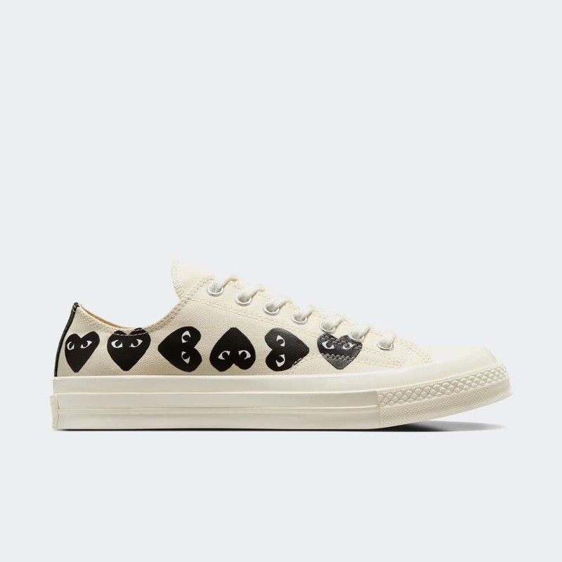 Comme des Garçons x Converse Chuck 70 Low "Multi Heart Milk" | A08150C