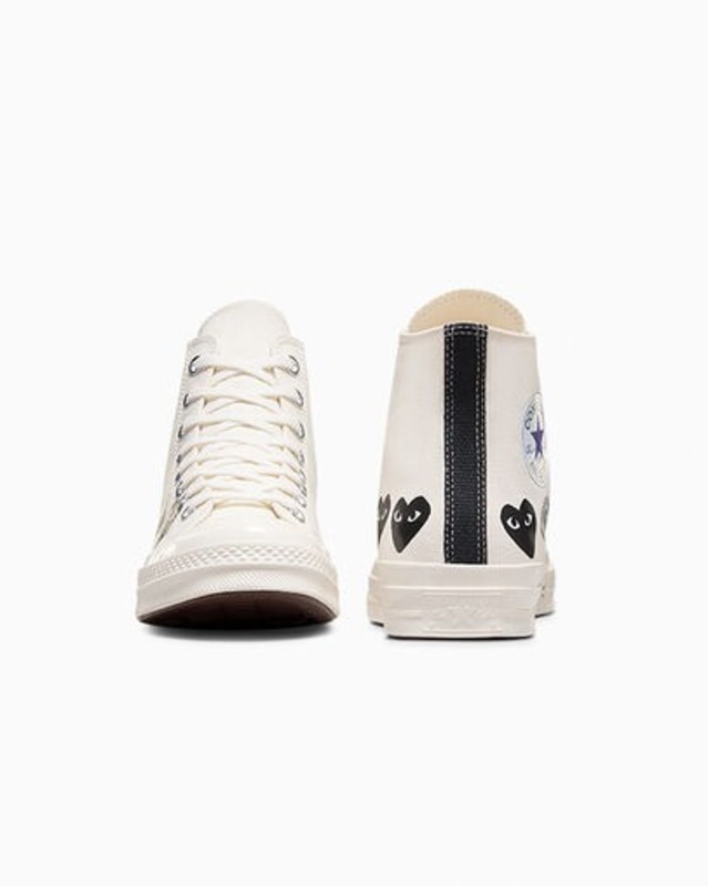 Comme des Garçons x Converse Chuck 70 High "Multi Heart Milk" | A08148C
