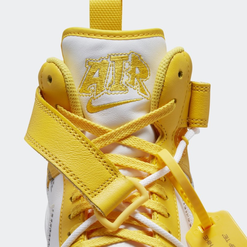 Off-White x Nike Air Force 1 Mid "Varsity Maize" | DR0500-101