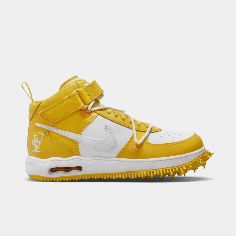 Off-White x Nike Air Force 1 Mid "Varsity Maize" | DR0500-101