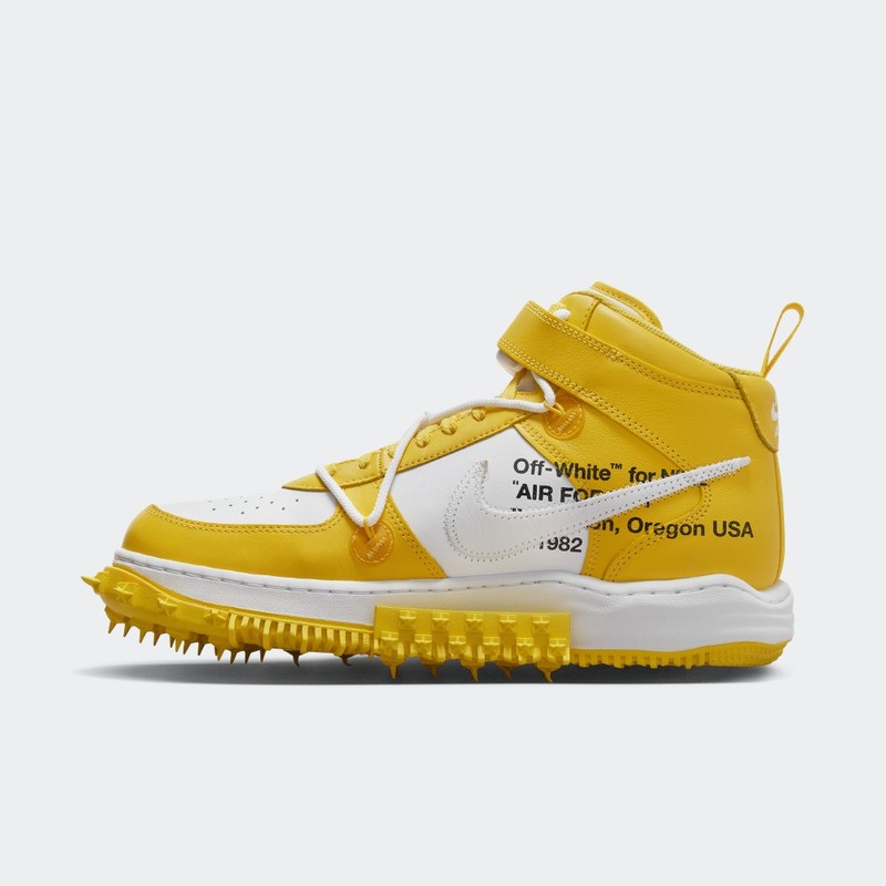 Off-White x Nike Air Force 1 Mid "Varsity Maize" | DR0500-101