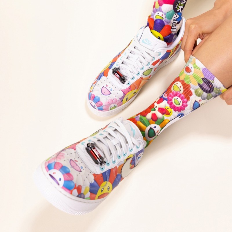 RTFKT x Nike Air Force 1 Low "Murakami Drip" | FQ4051-900