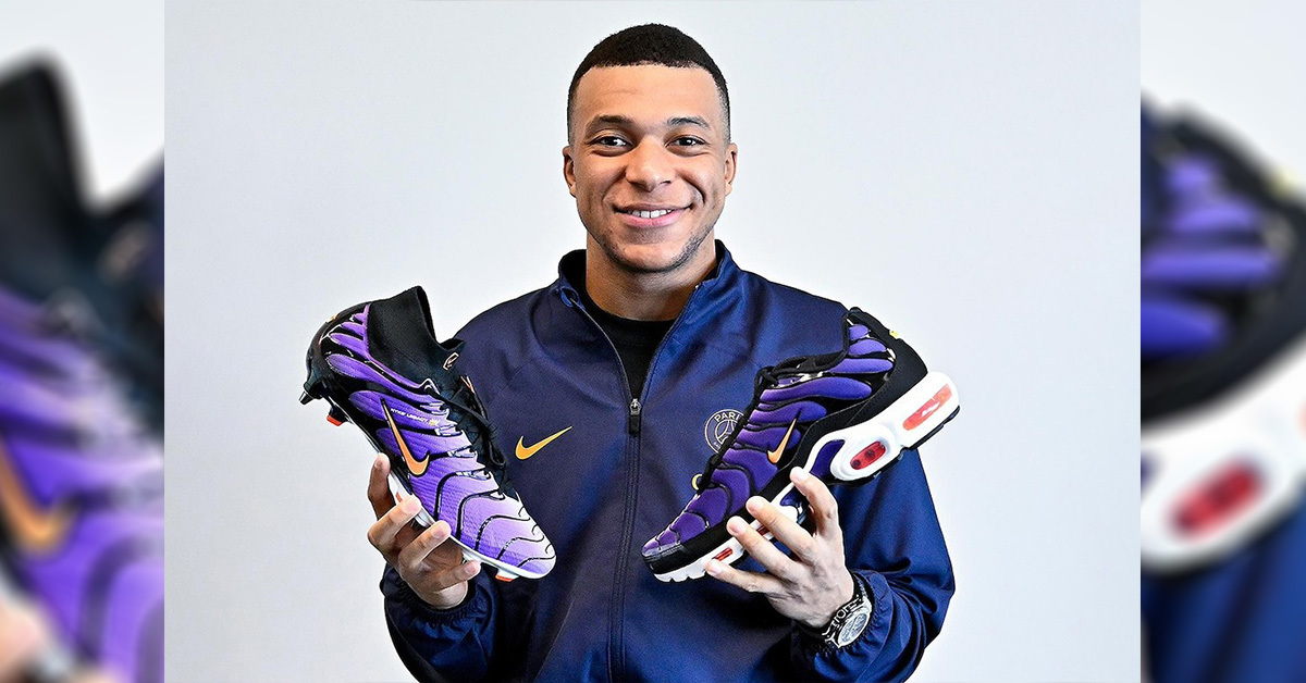 Kylian Mbappé enthüllt den Nike Mercurial Superfly 9 FG „Voltage Purple“ Kylian Mbappé enthüllt den Nike Mercurial Superfly 9 FG „Voltage Purple“