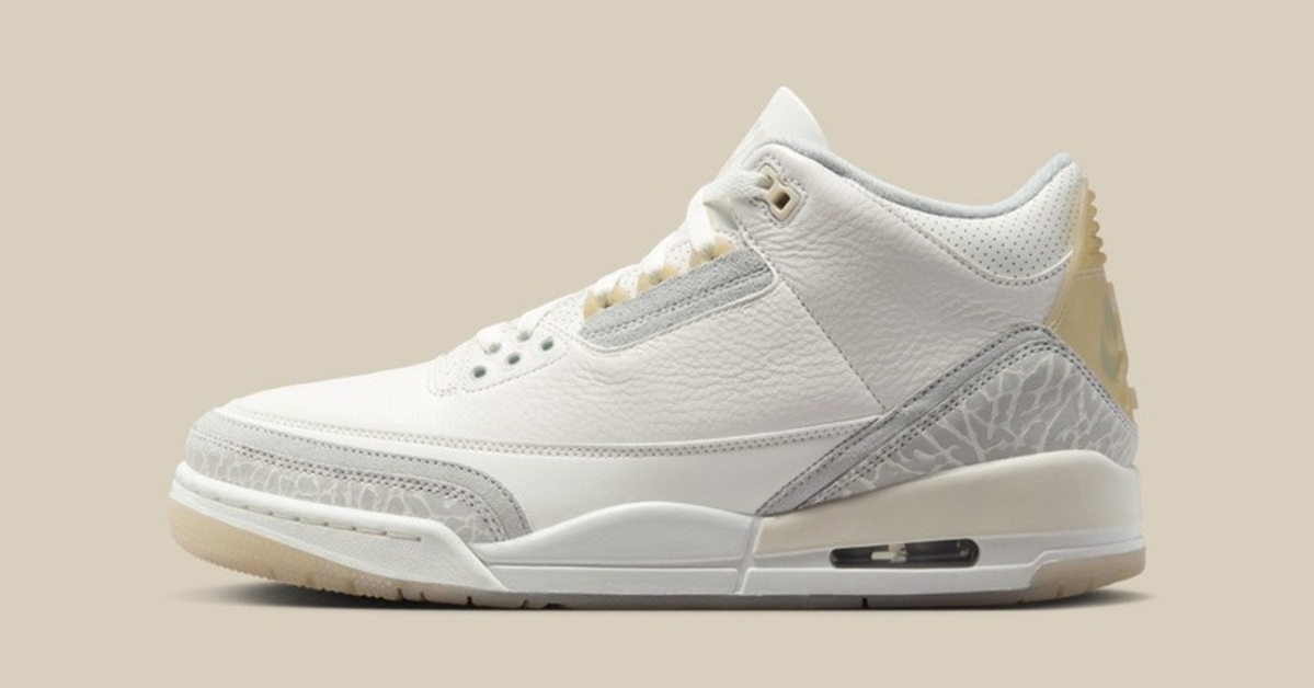 Transparent Heel Flaps on the Air Jordan 3 Craft "Ivory" Transparent Heel Flaps on the Air Jordan 3 Craft "Ivory"