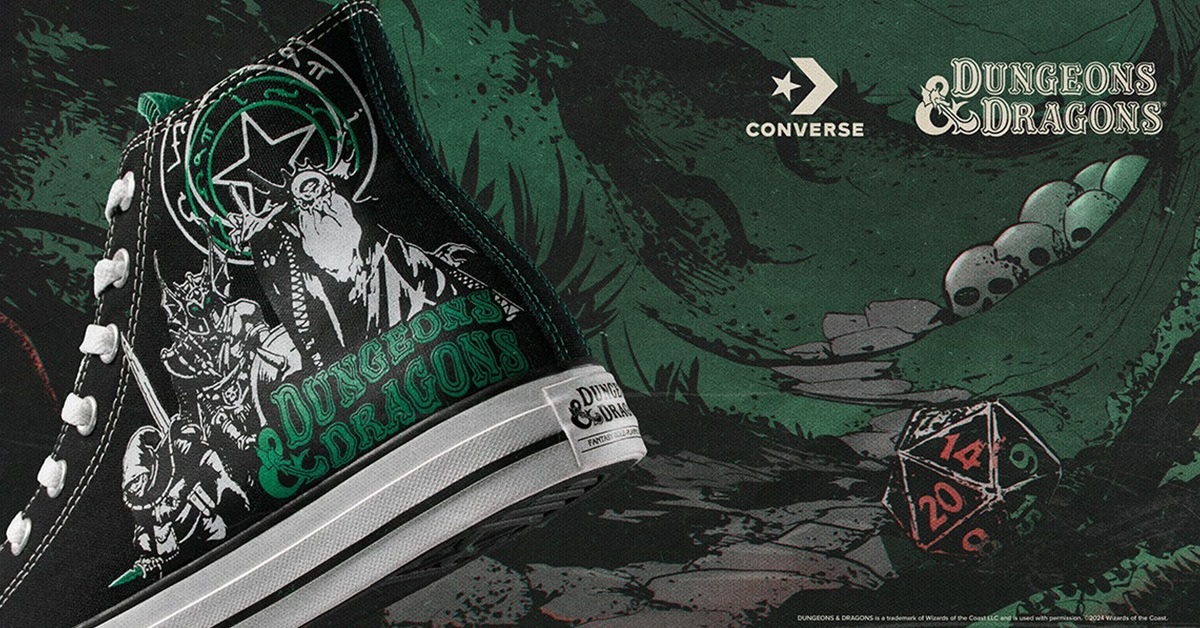 Dungeons & Dragons x Converse: 50 Years of Fantasy Celebrated with a Limited Edition Shoe Collection Dungeons & Dragons x Converse: 50 Years of Fantasy Celebrated with a Limited Edition Shoe Collection