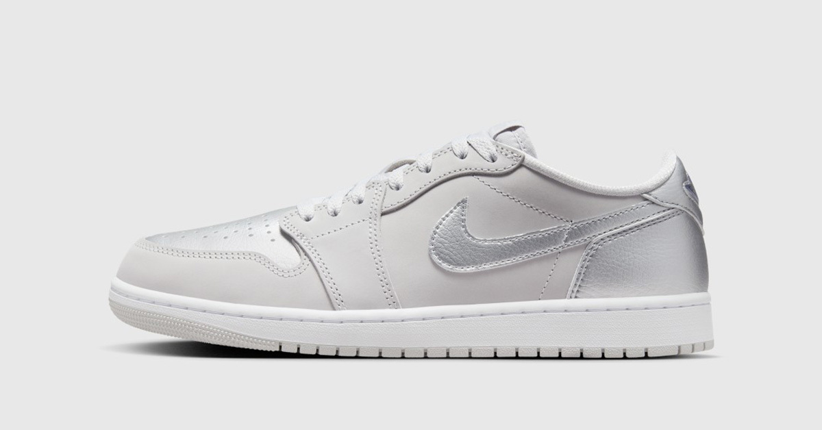 Für den 1. Juni ist der Air Jordan 1 Low OG "Metallic Silver" geplant