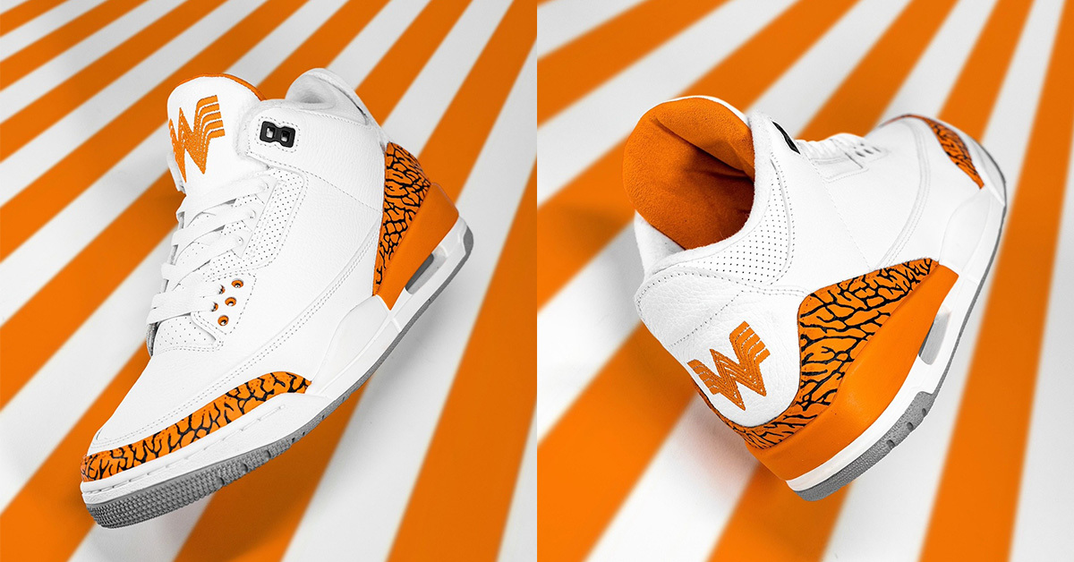 Whataburgers Saftige Sneaker-Verlosung: Gewinne Custom Air Jordan 3! Whataburgers Saftige Sneaker-Verlosung: Gewinne Custom Air Jordan 3!