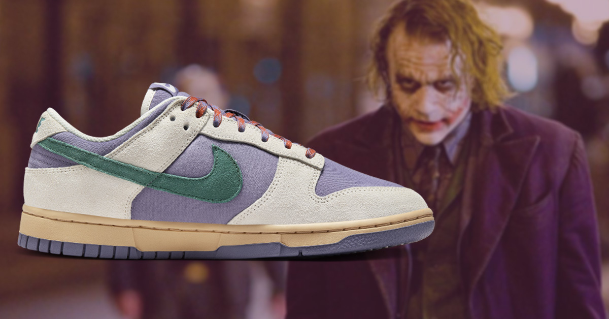 Der Nike Dunk Low „Joker“ ist ein Tribut an Batmans Erzfeind Der Nike Dunk Low „Joker“ ist ein Tribut an Batmans Erzfeind