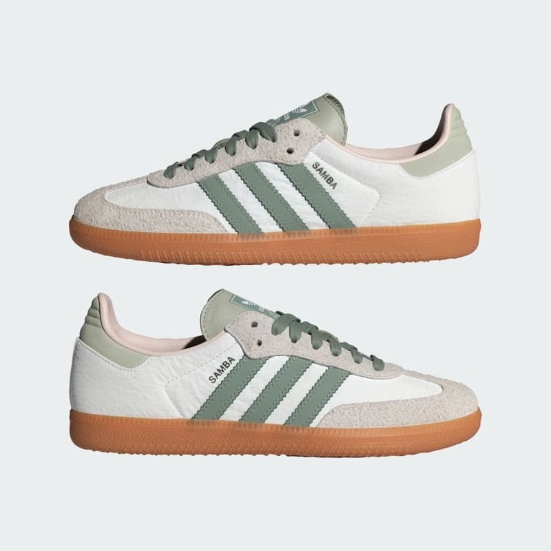 adidas Samba OG "White/Silver Green" | ID0492