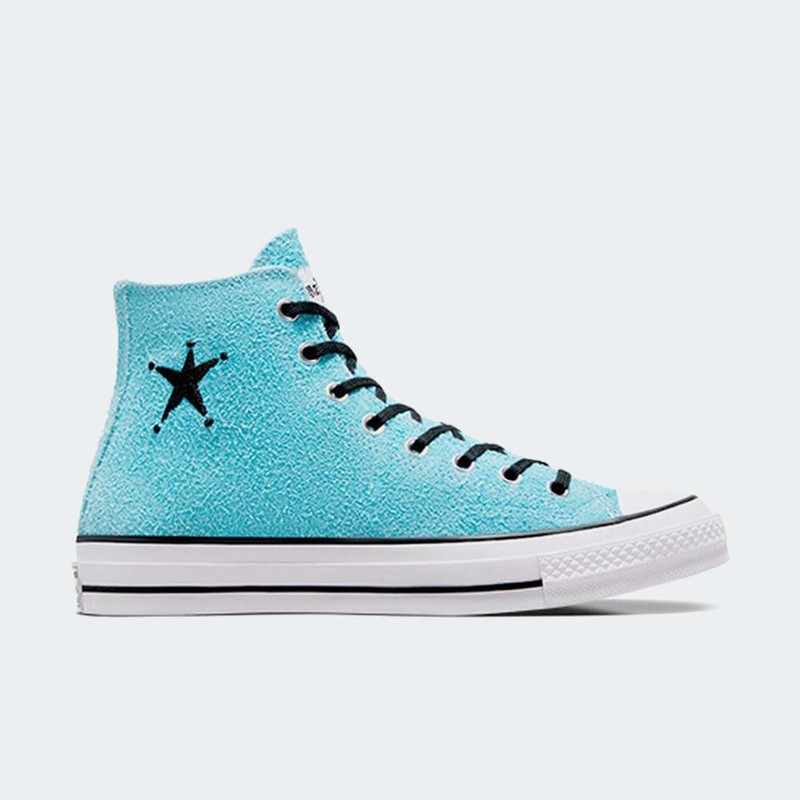 Stüssy x Converse Chuck 70 High "Sky Blue" | A07663C