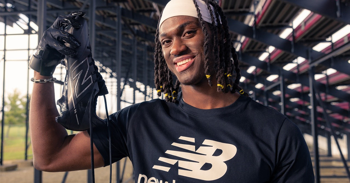 Marvin Harrison Jr. schließt sich New Balance an für den exklusiven Launch der American Football Cleats Marvin Harrison Jr. schließt sich New Balance an für den exklusiven Launch der American Football Cleats