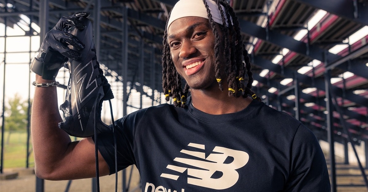 Marvin Harrison Jr. Joins New Balance for the Exclusive Launch of the American Football Cleats Marvin Harrison Jr. Joins New Balance for the Exclusive Launch of the American Football Cleats
