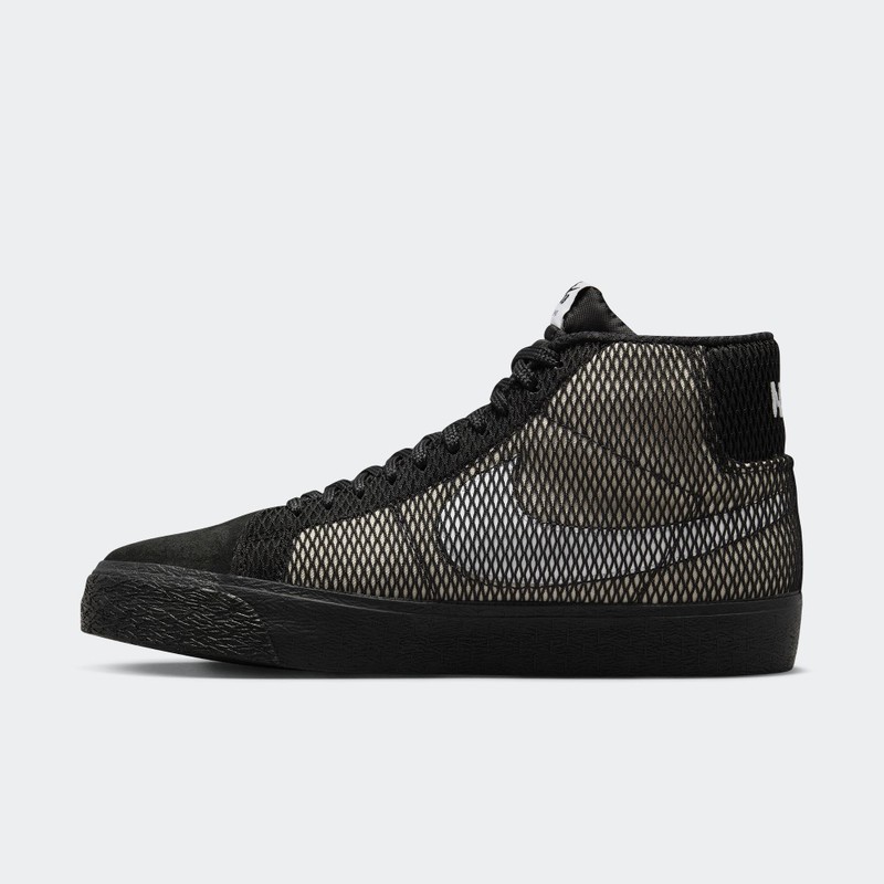 Nike SB Zoom Blazer Mid Premium "Black Net" | FN6038-100