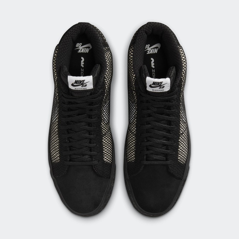 Nike SB Zoom Blazer Mid Premium "Black Net" | FN6038-100