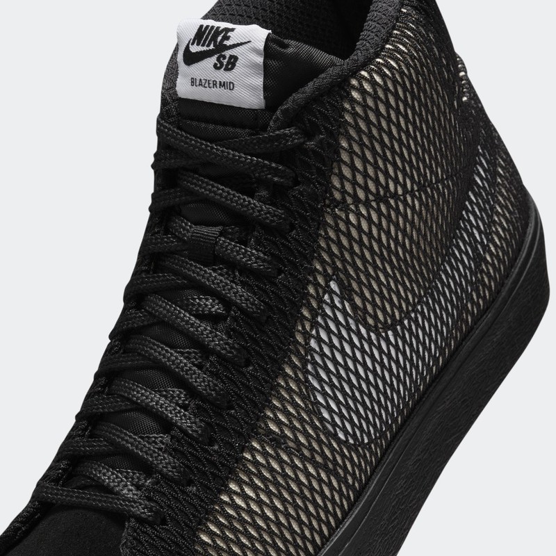 Nike SB Zoom Blazer Mid Premium "Black Net" | FN6038-100