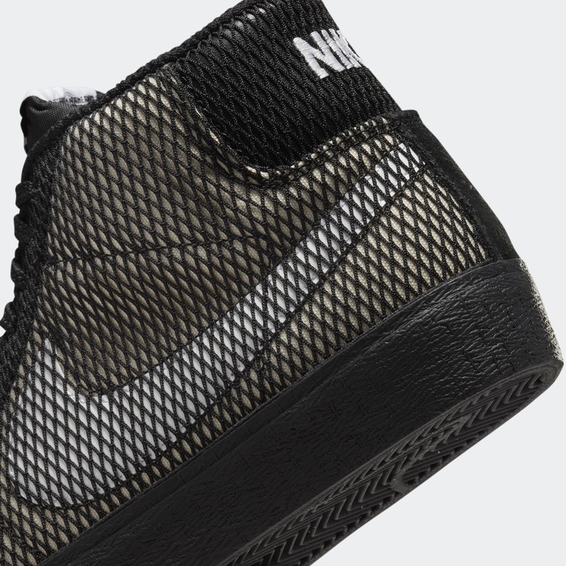 Nike SB Zoom Blazer Mid Premium "Black Net" | FN6038-100