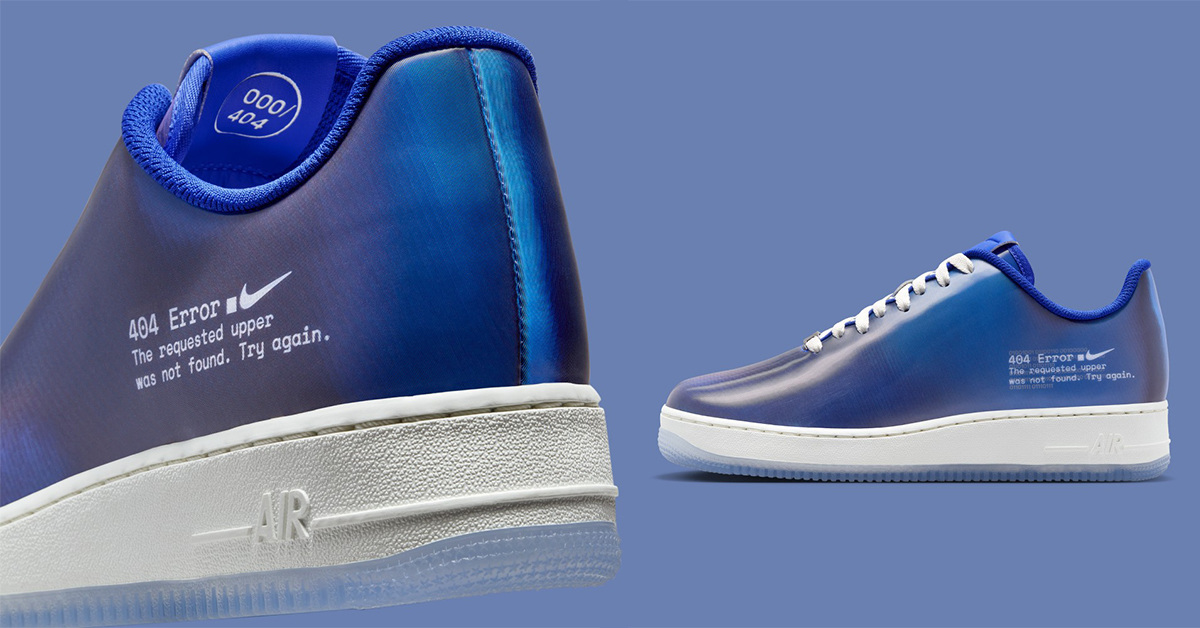 Nike Presents Limited Edition Air Force 1 "404 Error 2.0" Nike Presents Limited Edition Air Force 1 "404 Error 2.0"