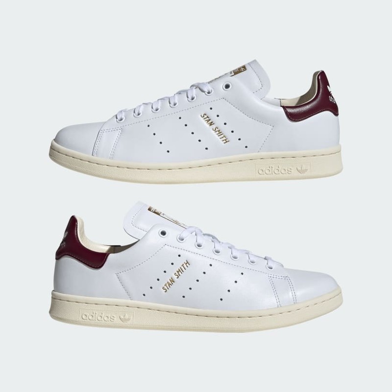adidas Stan Smith Lux "White/Maroon" | ID1414
