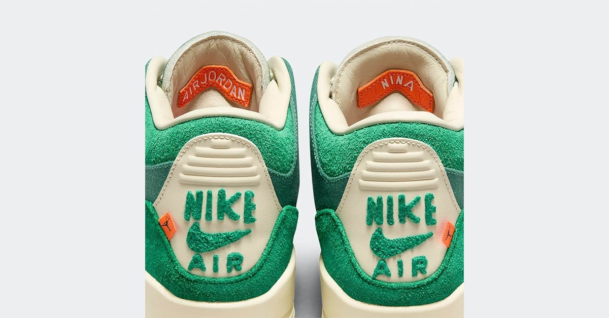 Nina Chanel Abney's Air Jordan 3 Combines Art and Sneakers with Canvas Suede and Thick Laces