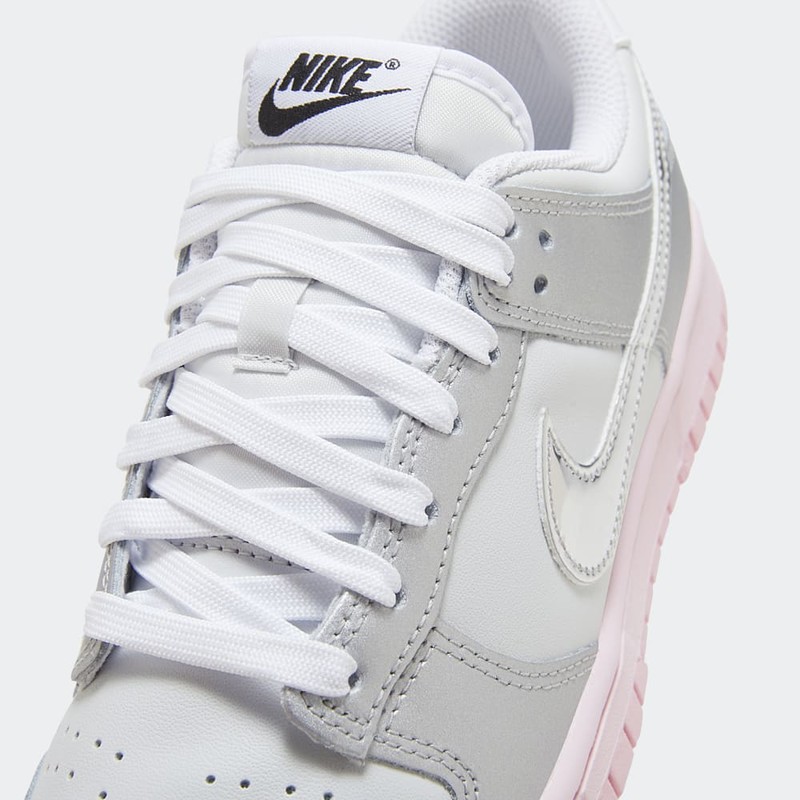 Nike Dunk Low LX "Metallic Silver/Pink Foam" | HM3698-006