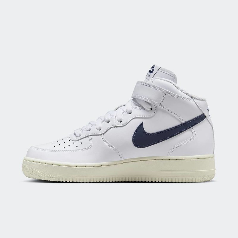 Nike Air Force 1 Mid "White/Navy" | DD9625-105